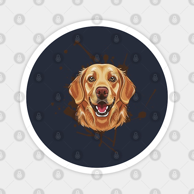 National Golden Retriever Day – February Magnet by irfankokabi